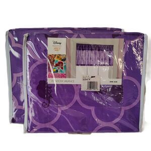 Set of 2 Disney Princess Window Valances Purple 60x13 Jumping Beans Kohl’s NEW
